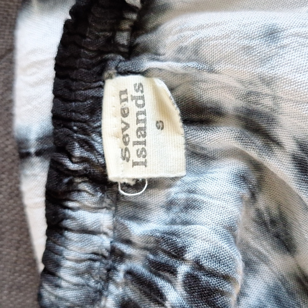 Tie Dye Boho Bell Sleeve Seven Islands Dress Cover Up Small - Picture 5 of 6